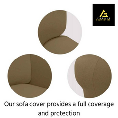 L-shape Sofa Covers-Chocolate