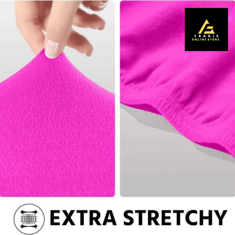 L-shape Sofa Covers-Shocking Pink