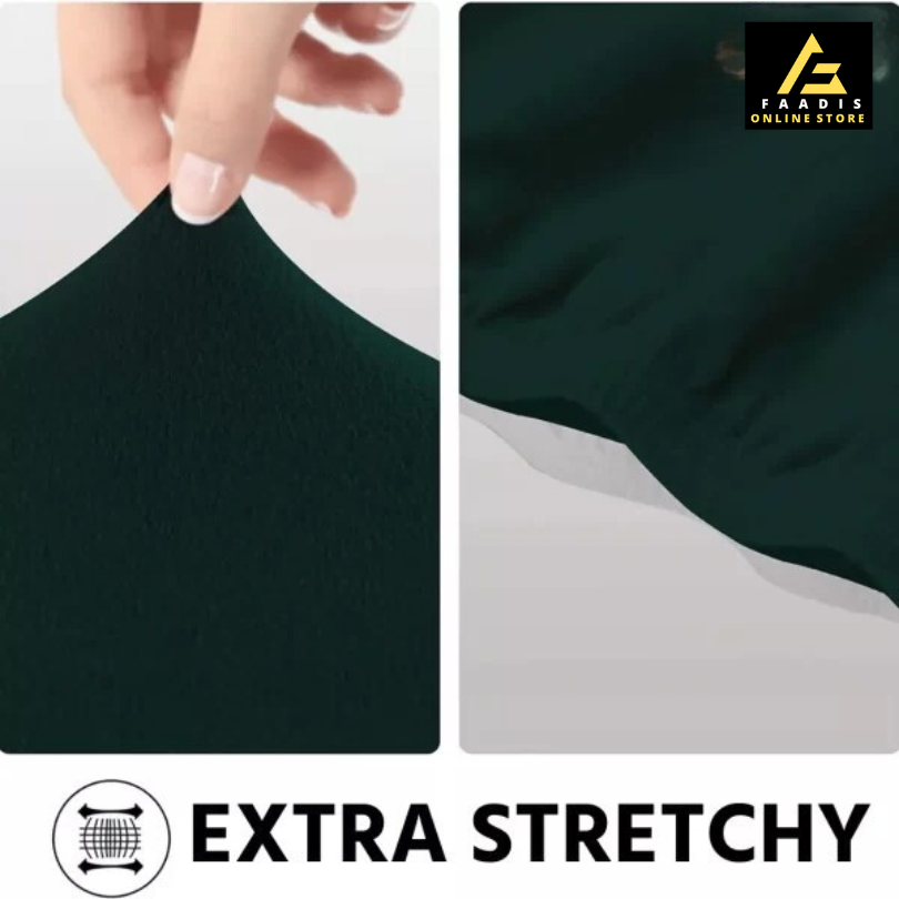 L-shape Sofa Covers-Dark Green