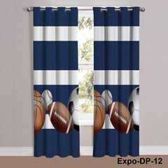 Digital Printed Curtain Pair